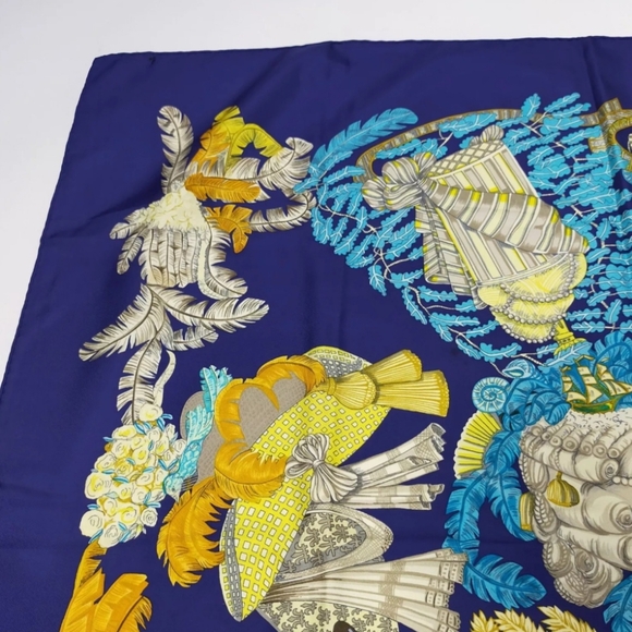 π¨π΅ Hermes blue silk scarf authentic 90X90cm π¨π΅ - Picture 4 of 10